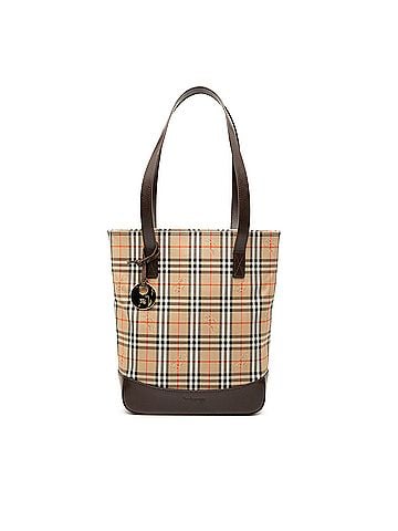 Burberry Haymarket Check Canvas Tote (view 1)