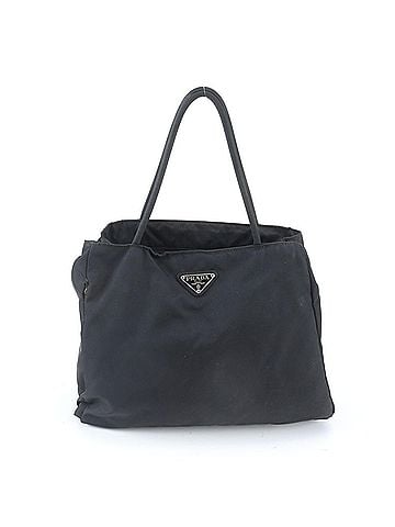 Prada Prada Tessuto Nylon Triangle Logo Handbag Tote Bag Black Women's (view 1)