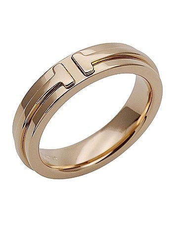 Tiffany & Co. Tiffany & Co. Women's Ring, Brand Name 750PG T Narrow Pink Gold, Approx. (view 1)