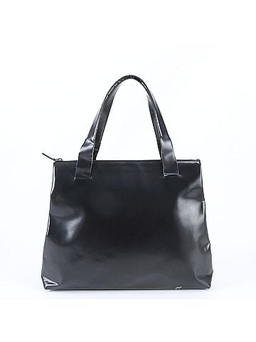 Prada Prada Leather Tote Bag, Handbag, Shoulder Black, Brand Name, Women's (view 1)