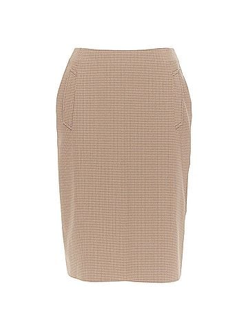 Prada PRADA Vintage brown micro houndstooth checked high waist pencil skirt IT42 M (view 1)