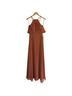 Birdy Grey 100% Polyester Orange Brown Casual Dress Size XS - photo 1