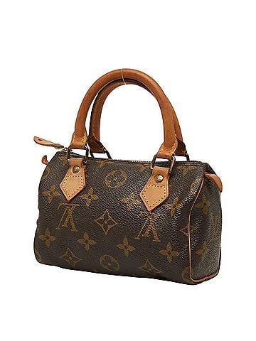 Louis Vuitton Louis Vuitton Monogram Mini Speedy Handbag Shoulder Bag 2WAY M41534 Brown Leather Women's LOUIS VUITTON (view 2)