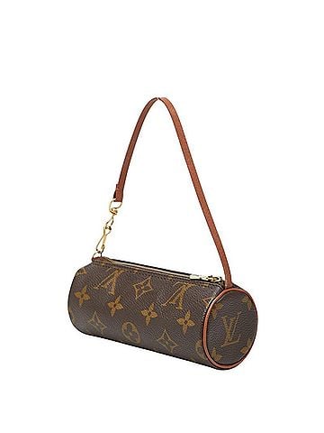 Louis Vuitton Louis Vuitton Monogram Papillon Handbag Pouch Brown Leather Women's LOUIS VUITTON (view 2)