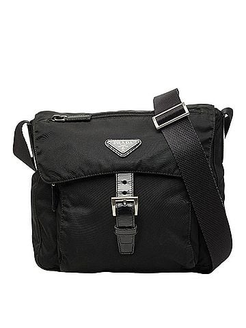 Prada Prada Crossbody Shoulder Bag BT8994 Black Nylon Leather Women's PRADA (view 1)