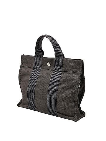 Hermès Hermes Herline Tote PM Bag Handbag Gray Canvas Women's HERMES (view 2)