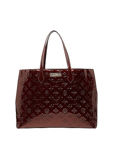 Louis Vuitton Louis Vuitton Monogram Vernis Wilshire MM Tote Bag Handbag M91646 Rouge Fauviste Patent Leather Women's LOUIS VUITTON (view 1)
