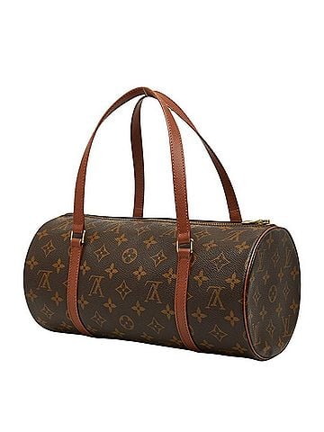 Louis Vuitton Louis Vuitton Monogram Papillon 30 (old model) handbag M51365 Brown Leather Women's LOUIS VUITTON (view 2)