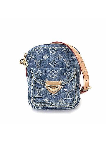 Louis Vuitton Louis Vuitton LV Remix Fairfax Pochette Shoulder Handbag Monogram Denim Blue M82948 RFID (view 1)