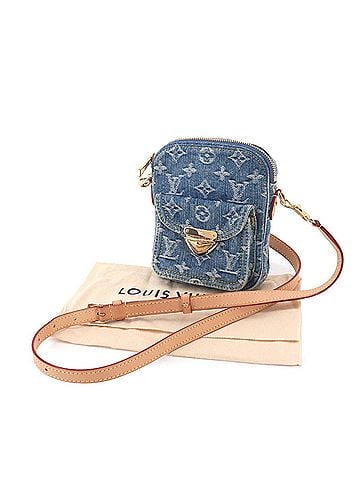 Louis Vuitton Louis Vuitton LV Remix Fairfax Pochette Shoulder Handbag Monogram Denim Blue M82948 RFID (view 2)