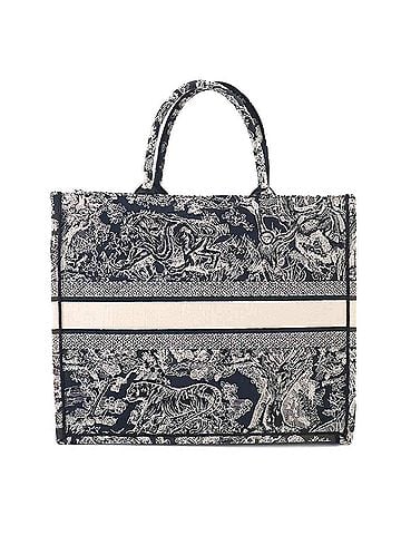 Christian Dior Christian Dior Book Tote Large Handbag, Reverse Toile de Jouy Canvas, Navy, M1286ZRGO (view 2)