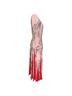 Mario Valentino 100% Silk Pink  Valentino Landscape-Print Midi Dress in Pink Silk Size 2 - photo 2