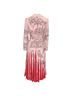 Mario Valentino 100% Silk Pink  Valentino Landscape-Print Midi Dress in Pink Silk Size 2 - photo 3