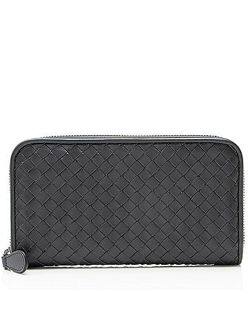 Bottega Veneta Bottega Veneta Intrecciato Nappa Zip Around Wallet (view 1)