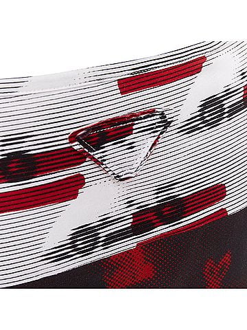 Prada PRADA 2015 Rabbit Trick Race Car graphic stripe knit patchwork skirt IT40 S (view 2)