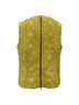 MARNI 100% Cotton Tan Marni Embellished Top in Yellow Wool Size 14 - photo 3