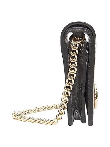Gucci Gucci 570660 Zumi grey leather GG Horsebit bi-fold wallet on chain mini bag (view 2)