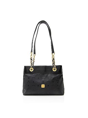 MCM MCM Vintage Visetos Nylon Chain Tote (view 1)