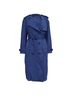 Burberry 100% Nylon Blue Burberry Collarless Double Breasted Trench Coat in Blue Polyamide Size 2 - photo 1