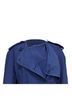 Burberry 100% Nylon Blue Burberry Collarless Double Breasted Trench Coat in Blue Polyamide Size 2 - photo 2