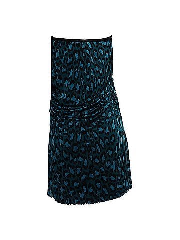 Diane von Furstenberg Diane Von Furstenberg Elaine Leopard-Print Midi Skirt in Teal Viscose (view 2)
