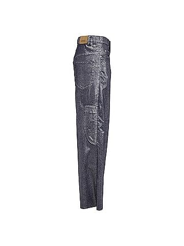 Isabel Marant  Isabel Marant Etoile Cover High-Rise Wide-Leg Jeans in Silver Cotton (view 2)