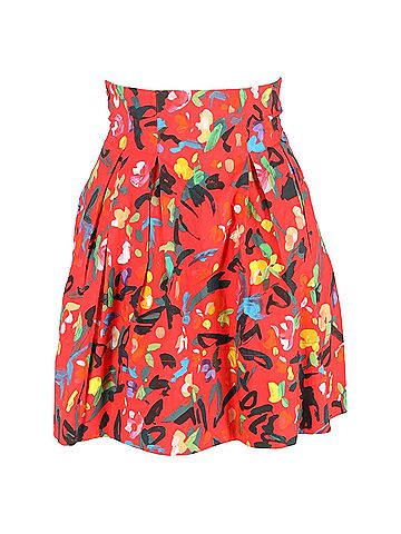 Philosophy Di Lorenzo Serafini Philosophy di Lorenzo Serafini Printed Skirt in Red Cotton (view 1)