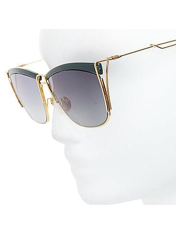 Christian Dior Dior green bridge gold squoval sunglasses (view 2)