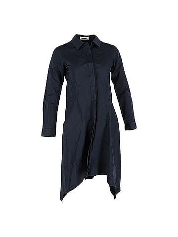 Jil Sander Jil Sander Shirt Dress in Navy Blue Cotton (view 1)