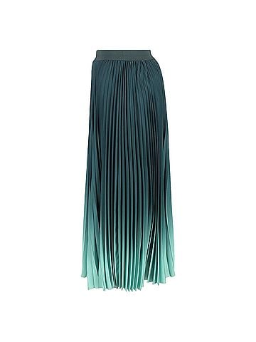 Max Mara Max Mara Weekend Fulcro Pleated Midi Skirt in Green Polyester (view 2)