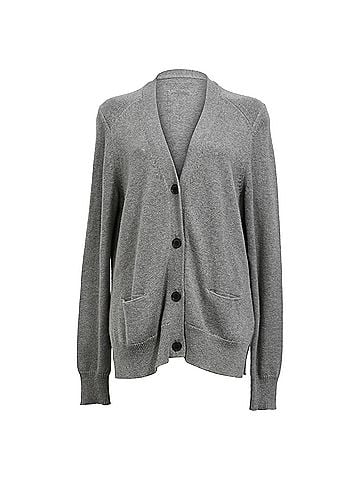 Isabel Marant Isabel Marant Etoile Buttoned Cardigan in Grey Wool (view 1)