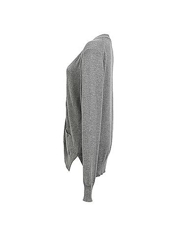 Isabel Marant Isabel Marant Etoile Buttoned Cardigan in Grey Wool (view 2)