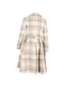 Acne 100% Wool Brown Acne Studios Checkered Belted Coat in Brown Alpaca Wool Size 2 - photo 3