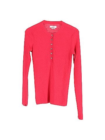 Isabel Marant Isabel Marant Etoile Faustine Ribbed-Knit Top in Pink Wool (view 1)