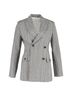 Joseph 100% Wool Gray  Joseph Houndstooth Double-Breasted Blazer in Grey Wool Size 16 - photo 1