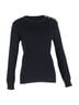 Balmain 100% Wool Blue Balmain Knit Button Detail Sweater in Black Wool  Size 12 - photo 1