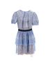 Self-Portrait 100% Synthetic Blue  Self-Portrait Sequined Lace Mini Dress in Blue Polyester Size 4 - photo 1