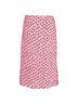 MARNI 100% Synthetic Pink  Marni Printed Crumpled Midi Gartered Skirt with Slit in Pink Polyester Size M - photo 3