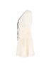 Self-Portrait 100% Synthetic Ivory  Self-Portrait Pleated Lace-Detail Mini Short Sleeve dress in Cream Polyester Size 10 - photo 2