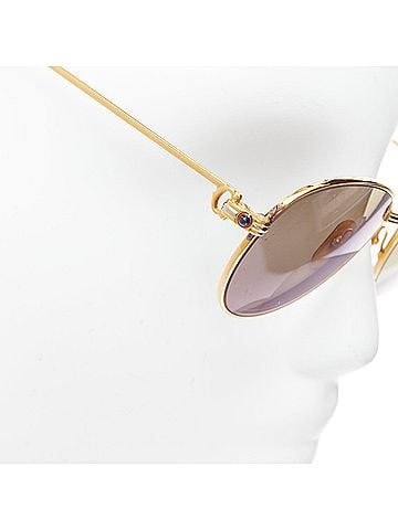 Cartier Cartier Sapphire Gold Plated Frame Sunglasses (view 2)