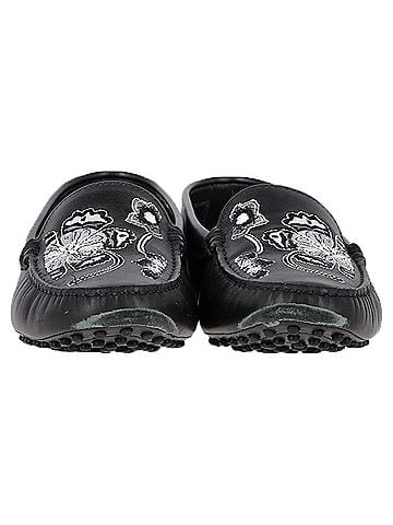 Tod's  Tod's Embroidered Loafers in Black Leather (view 2)
