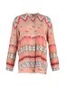 ETRO 100% Cotton Multi Color  Etro Printed Long Sleeve Blouse in Multicolor Cotton Size 10 - photo 1