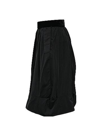 Louis Vuitton  Louis Vuitton Midi Full Skirt in Black Cotton (view 2)