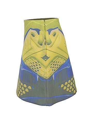 Mary Katrantzou Mary Katrantzou Printed Mini Pencil Skirt in Multicolor Viscose (view 2)