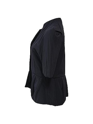 MARNI Marni Peplum Evening Jacket in Navy Blue Silk (view 2)