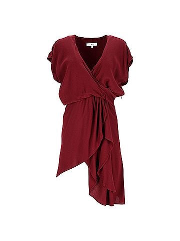 IRO Iro Tralor Sheath Dress In Burgundy Viscose (view 1)