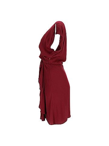 IRO Iro Tralor Sheath Dress In Burgundy Viscose (view 2)