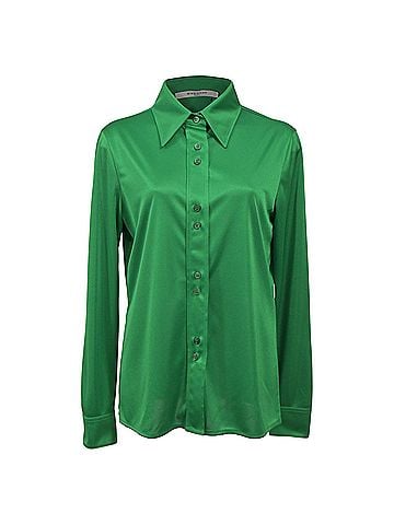Givenchy Givenchy Buttoned Shirt in Green Polyester (view 1)