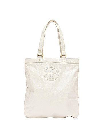 Tory Burch Tory Burch textured leather logo patch hardware tote bag (view 1)