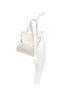 Tory Burch 100% Leather White Tory Burch textured leather logo patch hardware tote bag One size - photo 3